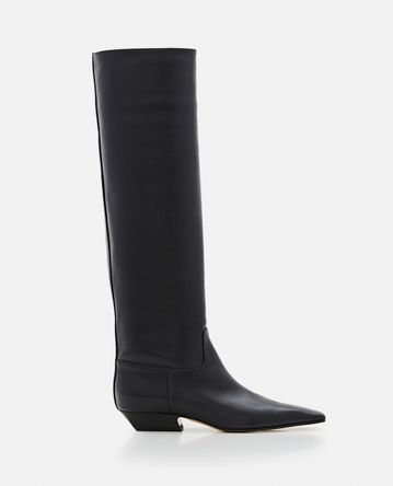 Khaite - 25MM MARFA CLASSIC LEATHER KNEE HIGH BOOT