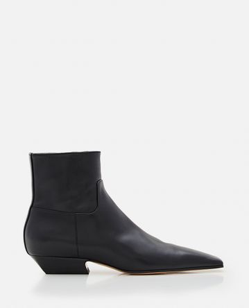 Khaite - 25MM MARFA CLASSIC LEATHER ANKLE BOOTS