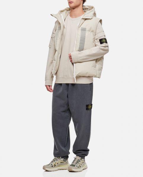 G09X2 STONE ISLAND MARINA_RUBBER WAX POPLIN DOWN for Men - Stone 