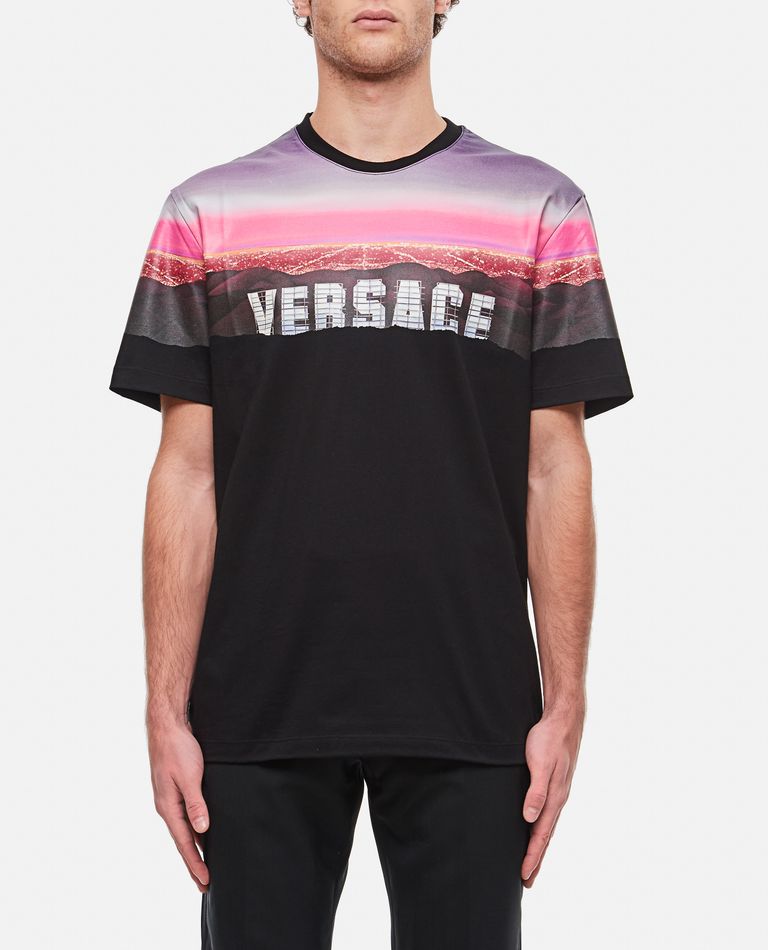 Versace  ,  Versace Hills Cotton T-shirt  ,  Black S
