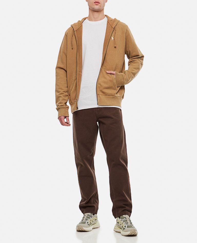 Polo Ralph Lauren  ,  Full Zip Long Sleeve Sweatshirt  ,  Beige XL