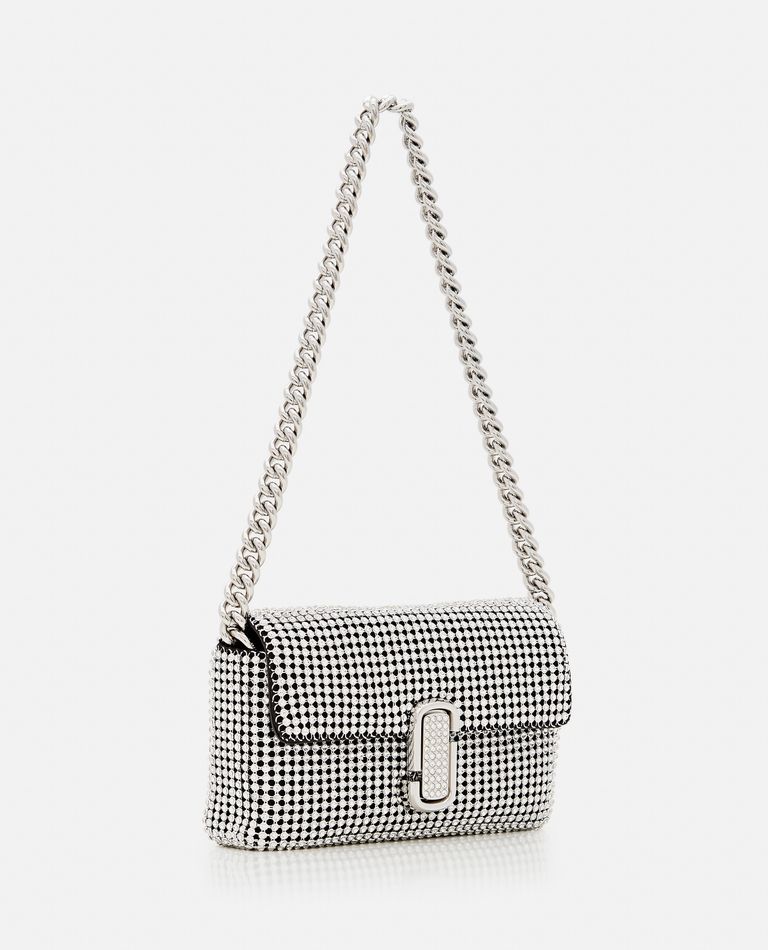 Marc Jacobs  ,  The Rhinestone J Marc Mini Shoulder Bag  ,  Silver TU