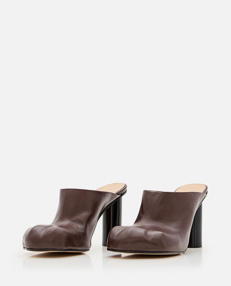 JW Anderson  ,  Heeled Paw Leather Mules  ,  Brown 38