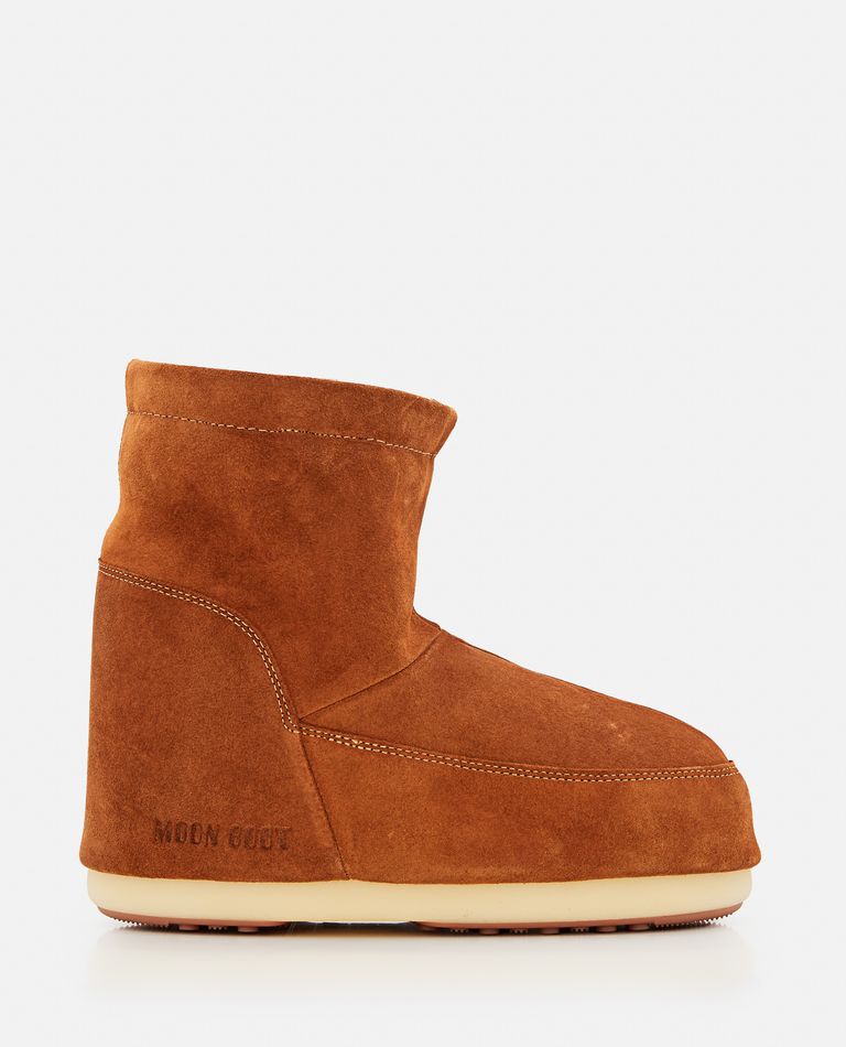 Shop Moon Boot Mb Icon Low Nolace Suede Mid Boots In Brown
