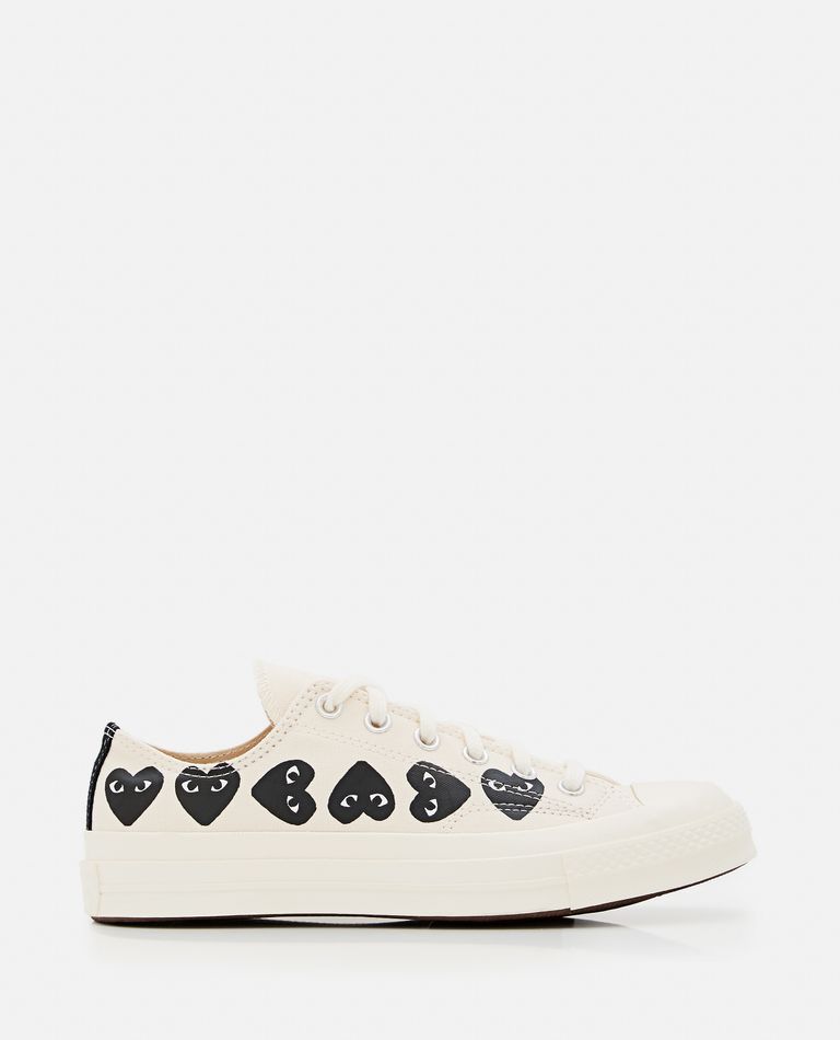 Shop Comme Des Garçons Play Comme Des Garçons X Converse Low-top Sneakers In White