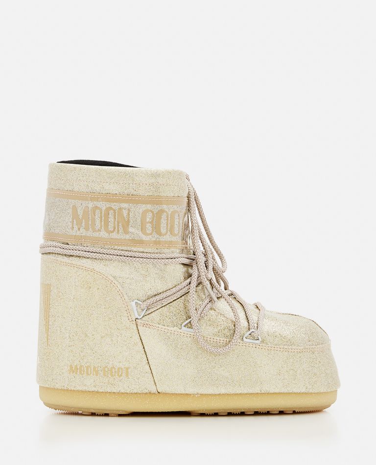 Shop Moon Boot Mb Icon Low Glitter Snow Boots In Gold