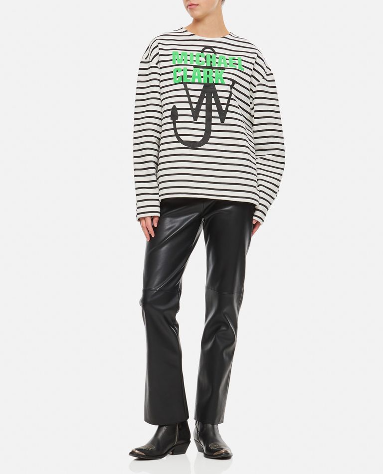 JW Anderson  ,  Michael Clarke Anchor Cotton Sweatshirt  ,  White M