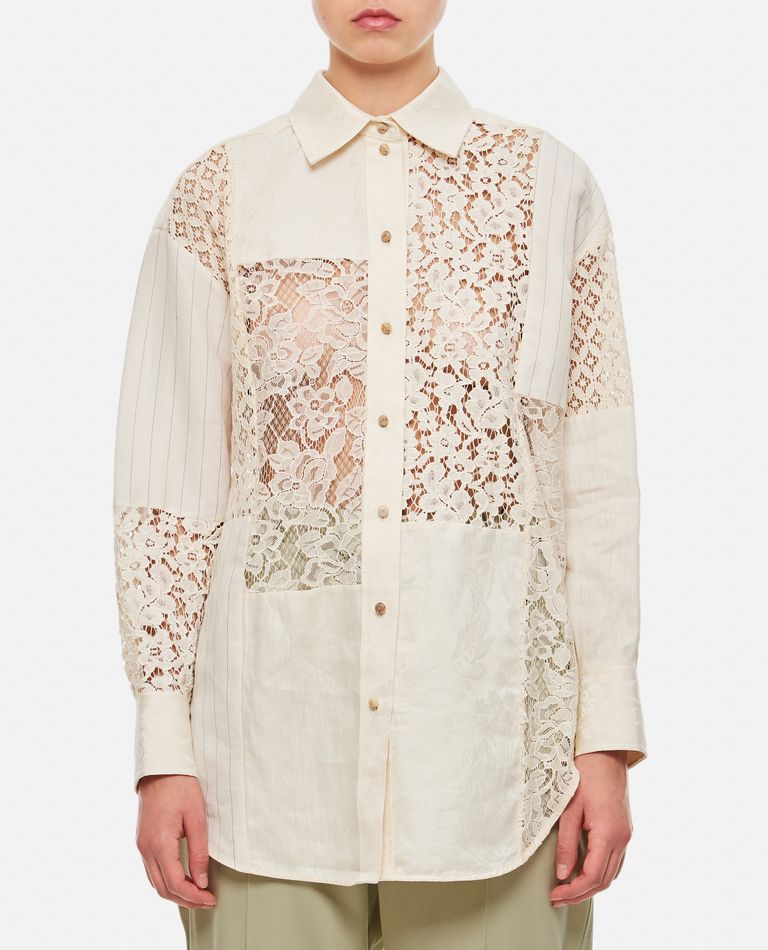 Zimmermann  ,  Luminosity Patch Lace Shirt  ,  White 1