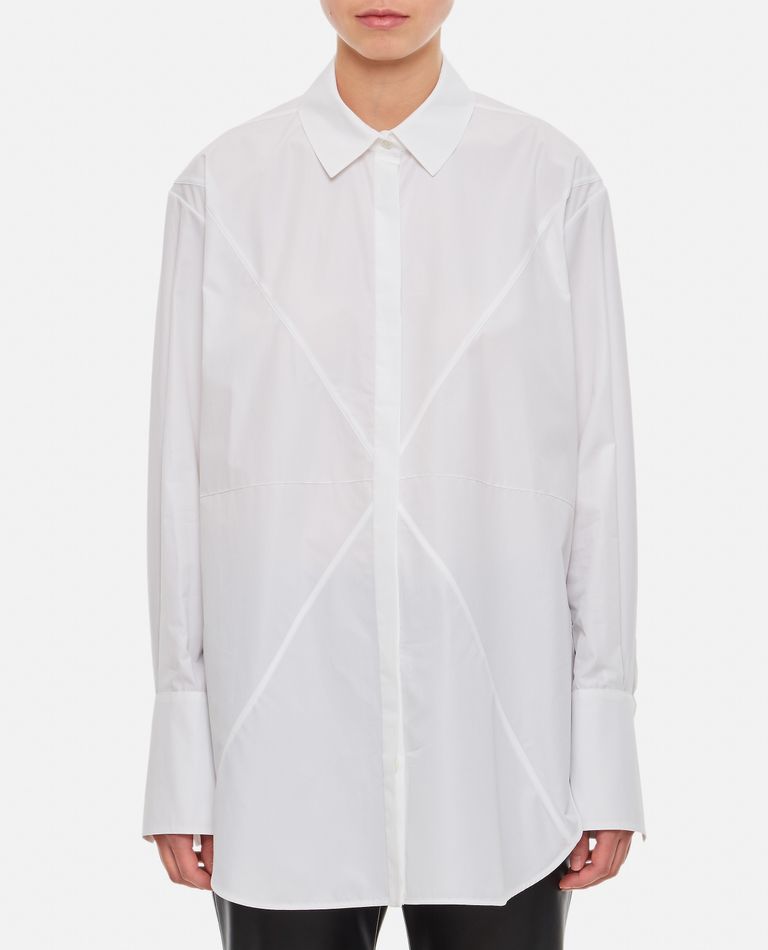 Shop Loewe Cotton Puzzle Fold Shirt In White