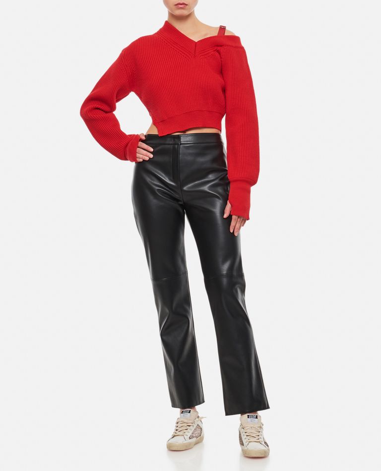 Jacquemus  ,  La Maille Seville Wool Sweater  ,  Red 40