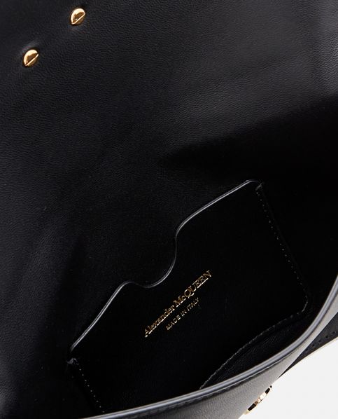 Alexander McQueen Seal Leather Shoulder Bag - Black