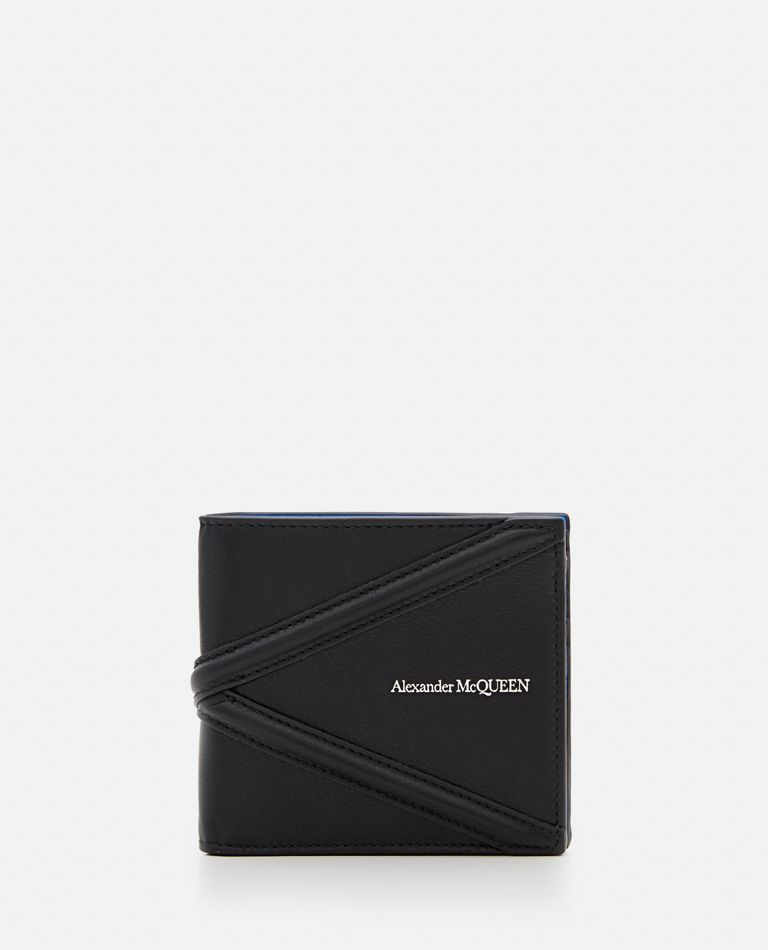 Alexander McQueen  ,  Bifold Leather Wallet  ,  Black TU