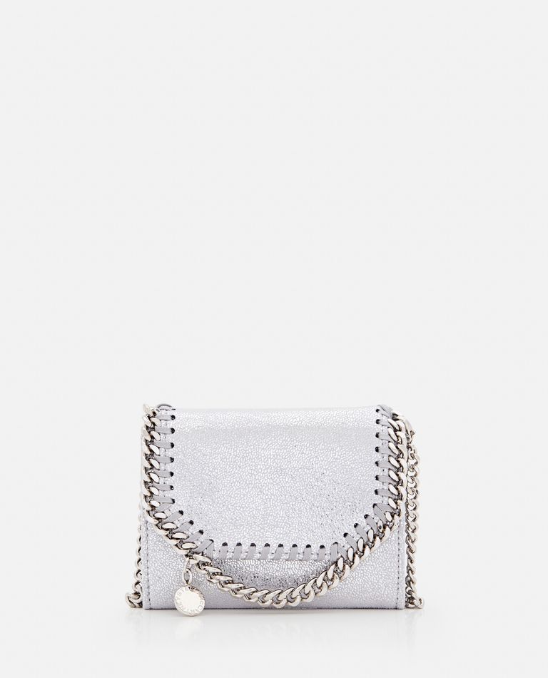 Stella Mccartney Wallet W/ Chain Strap In Silver