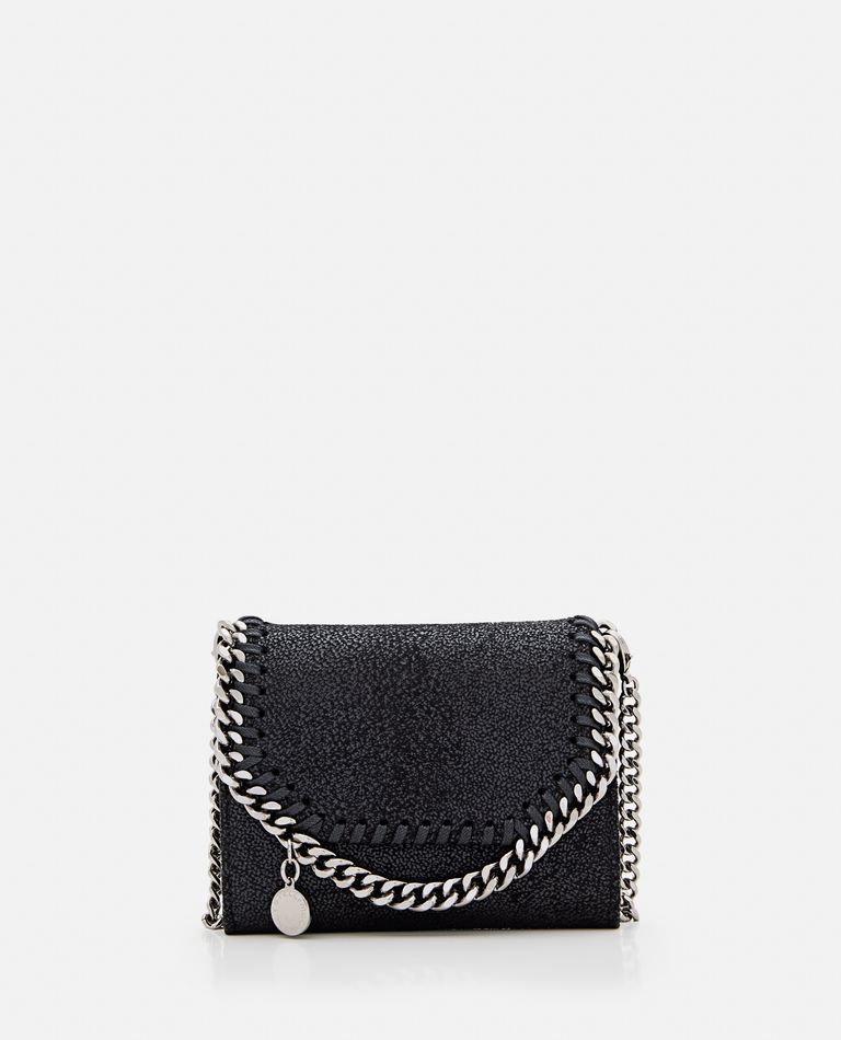 Shop Stella Mccartney Wallet W/ Chain Strap In Black