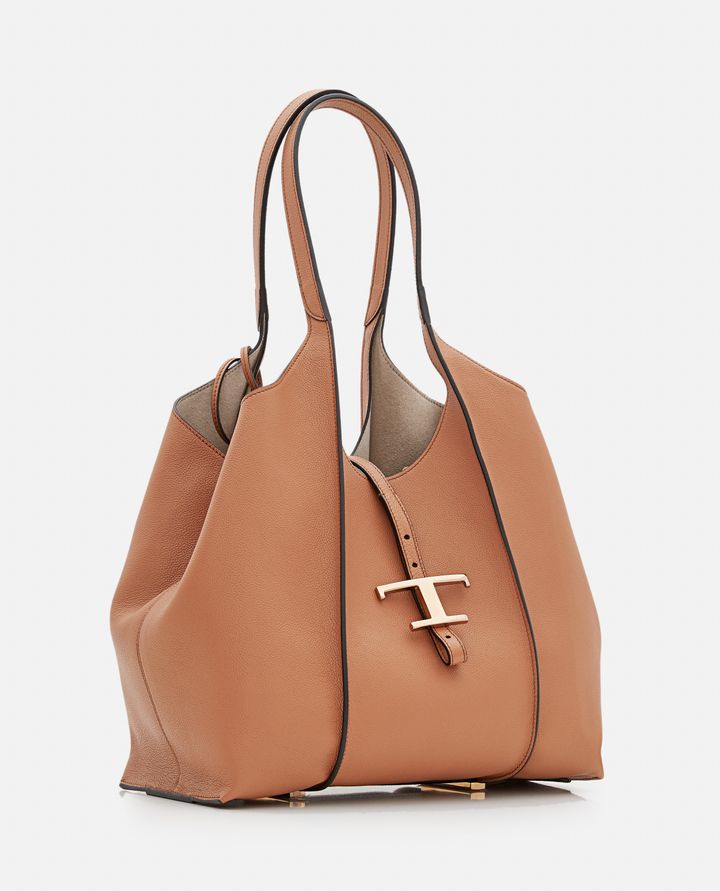 Tod's - SMALL T LEATHER SHOPPING BAG_3