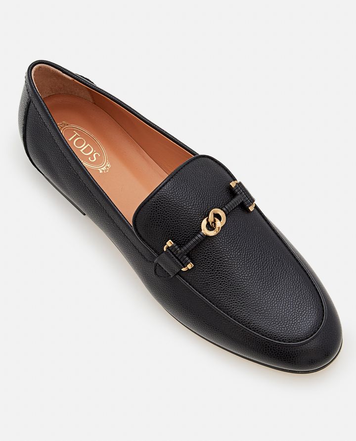 Tod's - FLAT LEATHER LOAFERS_4