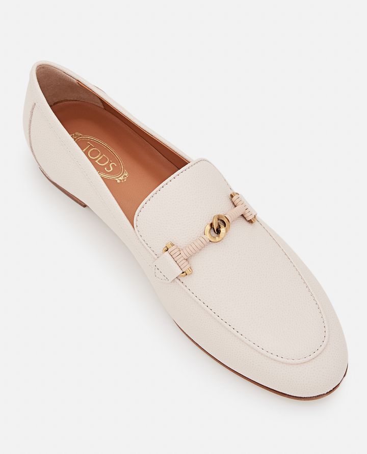 Tod's - FLAT LEATHER LOAFERS_4