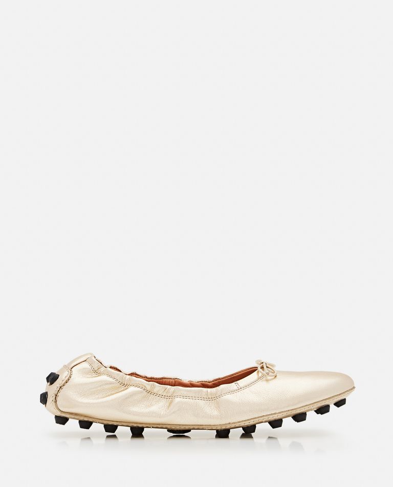 Tod's  ,  Gommino Leather Ballet Flats  ,  Gold 39,5