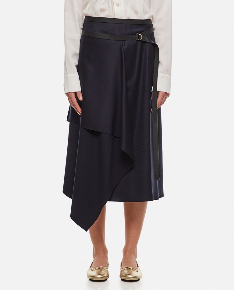 FLATTENED WOOL SKIRT for Women - Fendi | Biffi