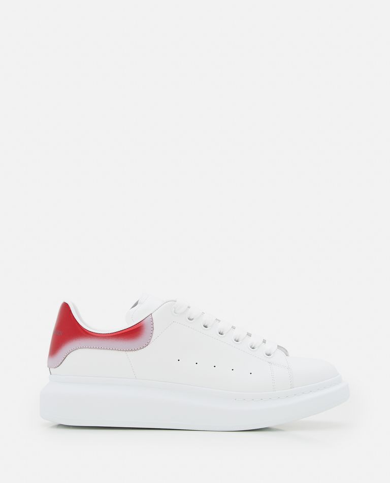 Alexander McQueen  ,  Oversize Larry Leather Sneakers   ,  White 42,5