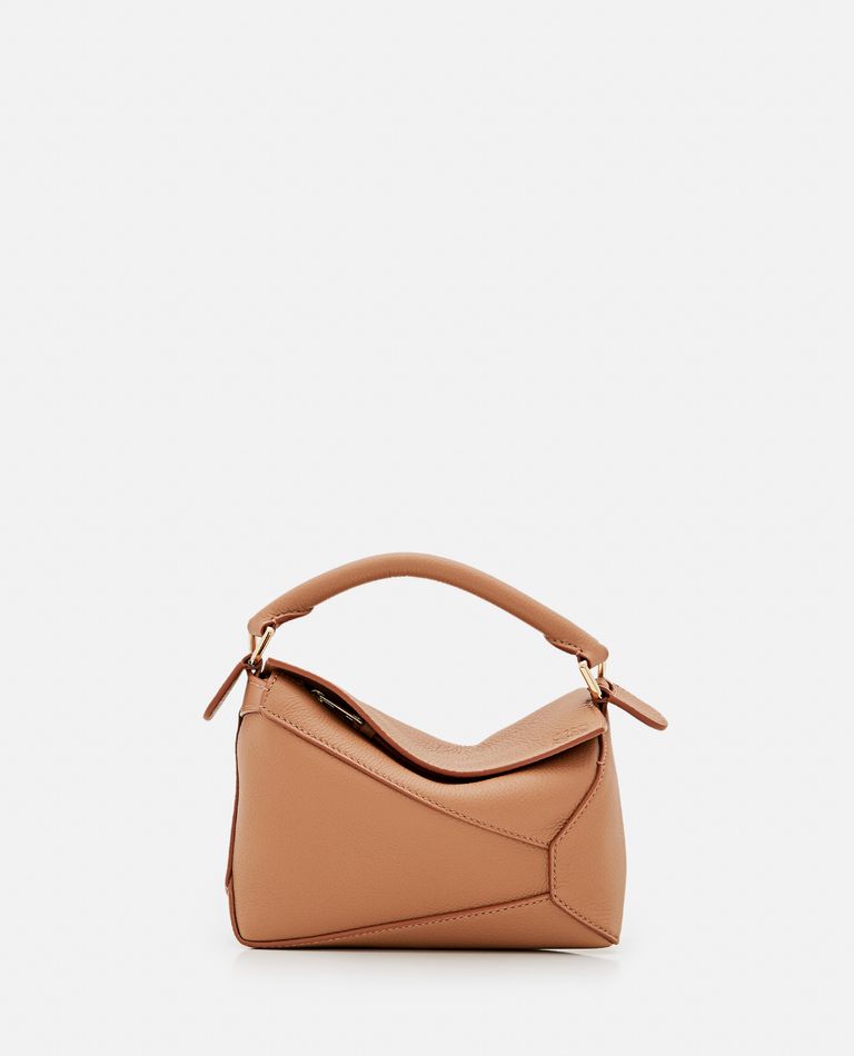 Loewe  ,  Mini Puzzle Edge Leather Shoulder Bag  ,  Beige TU