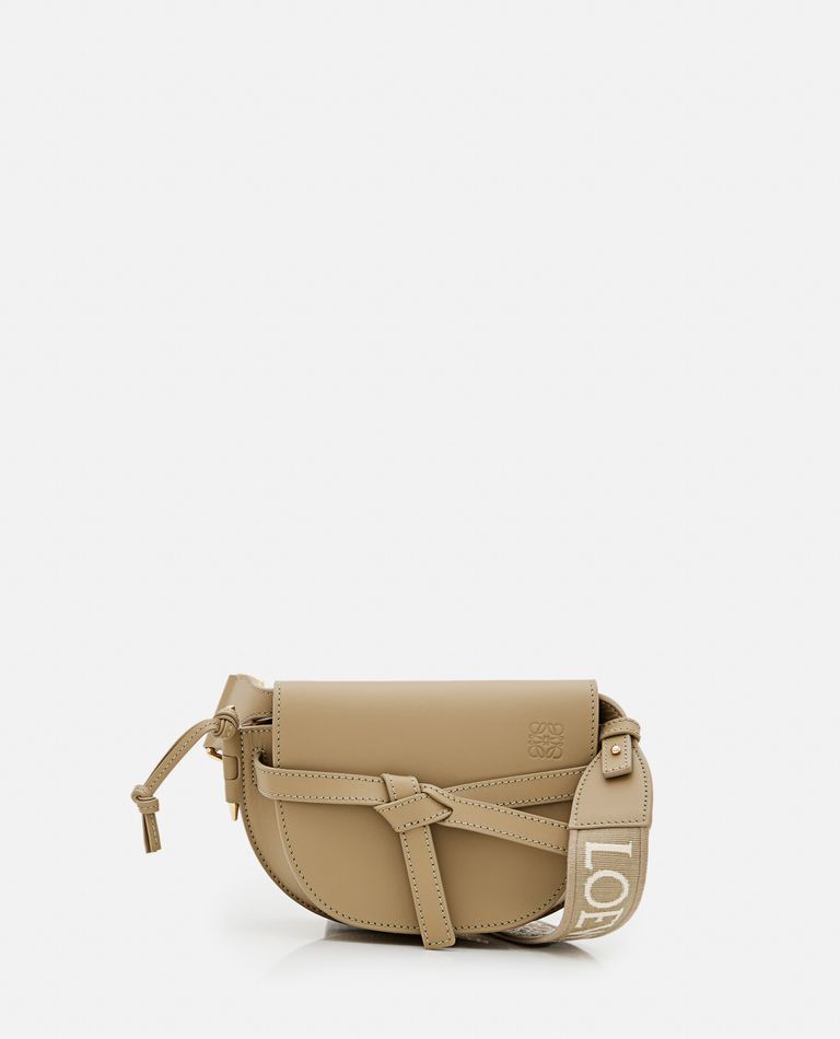 Loewe  ,  Mini Gate Dual Leather Shoulder Bag  ,  Green TU