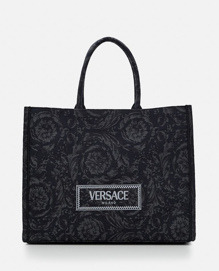 Versace  ,  Barocco Borsa Con Ricamo Tote Extra Large  ,  Nero TU