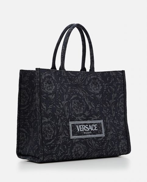 BAROCCO EMBROIDERY EXTRA LARGE TOTE BAG for Men - Versace
