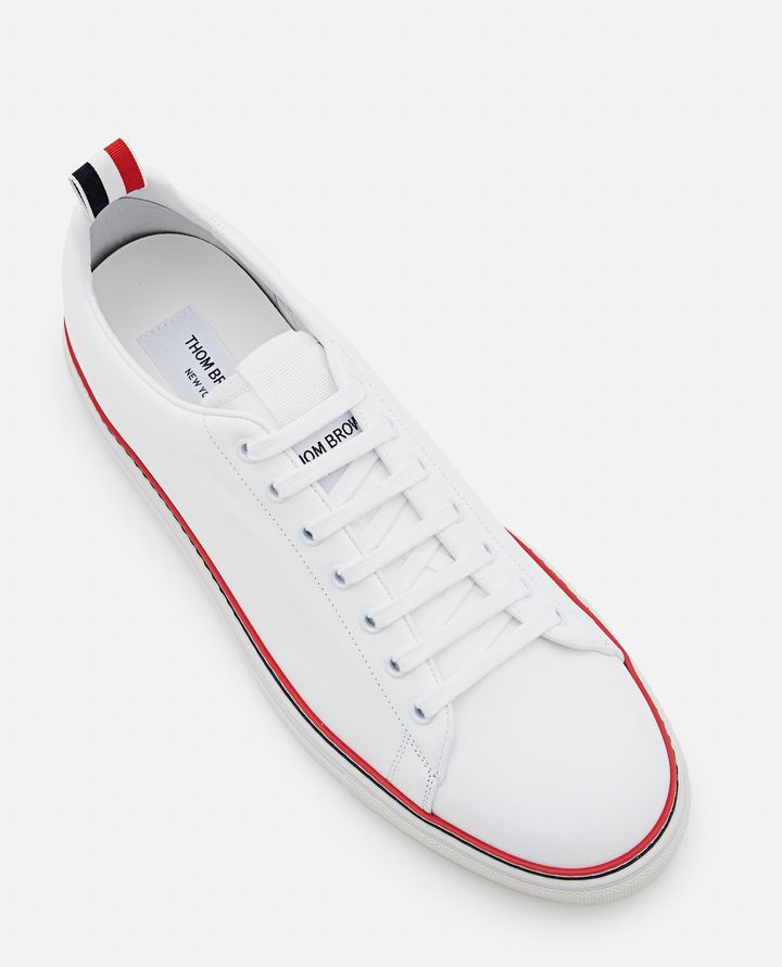 Thom Browne - CALF LEATHER TENNIS SHOES _4