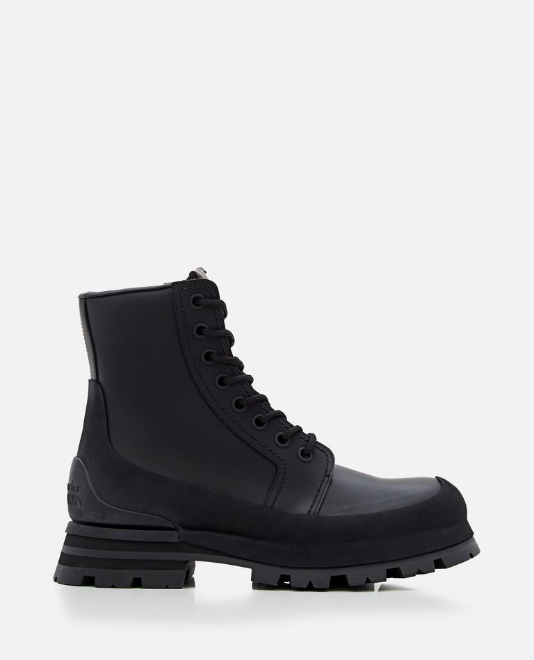 Alexander McQueen  ,  Leather Boots  ,  Black 42