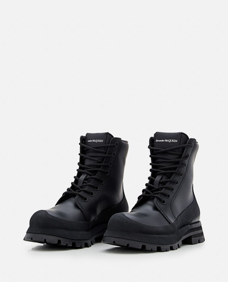 Alexander McQueen  ,  Leather Boots  ,  Black 41
