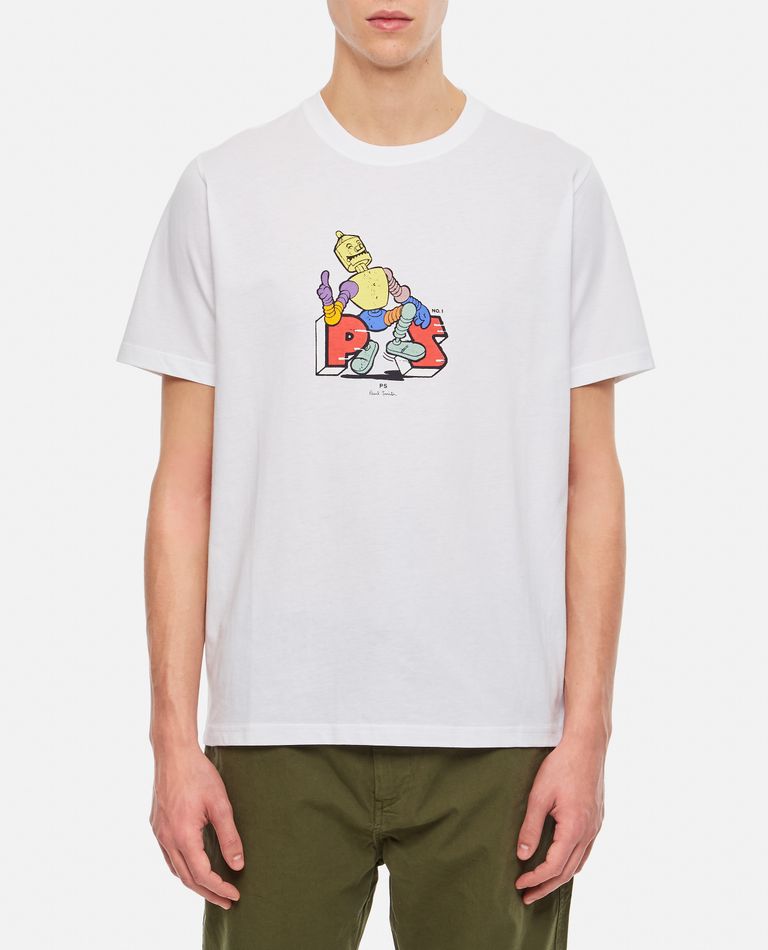 Ps By Paul Smith Bottles T-shirt In White