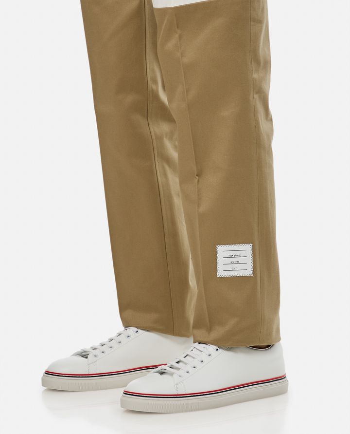 Thom Browne - CHINO TROUSER W/ 4 BAR IN COTTON TWILL_4