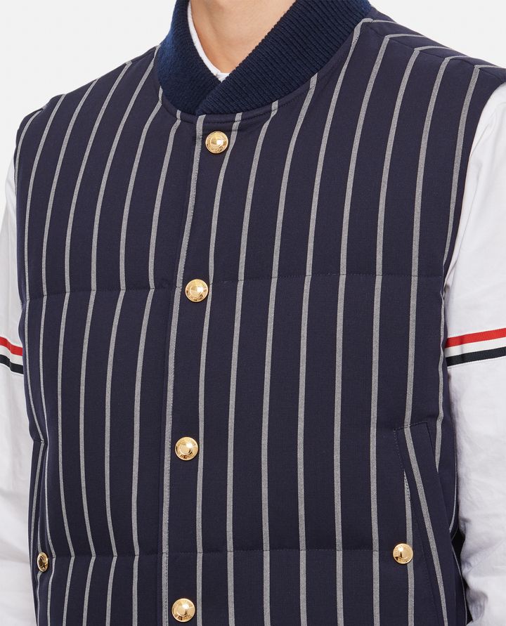 Thom Browne - GILET IN LANA A RIGHE_4
