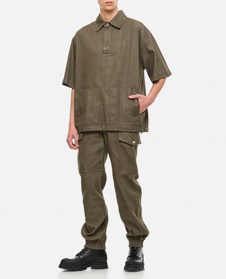 Alexander McQueen  ,  Denim Cotton Shirt  ,  Green 48