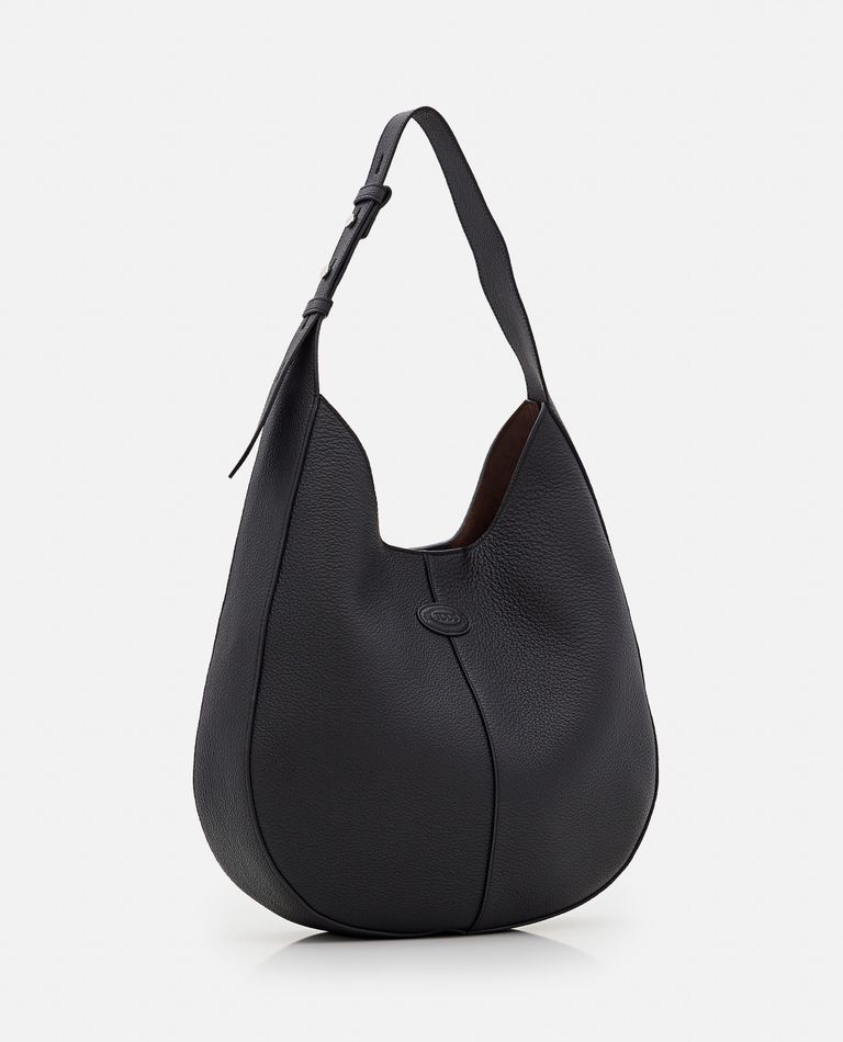 Tod's  ,  Small Hobo Leather Bag  ,  Black TU