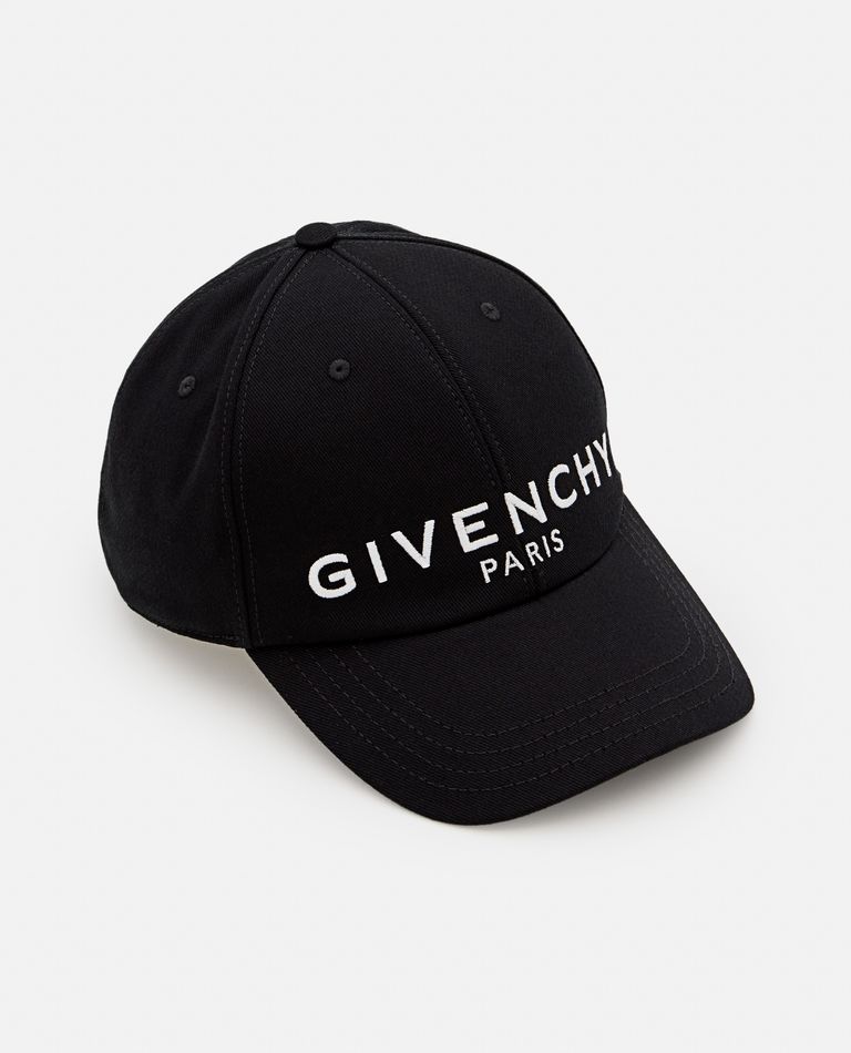 Givenchy Curved Cap With Embroidered Logo In Black