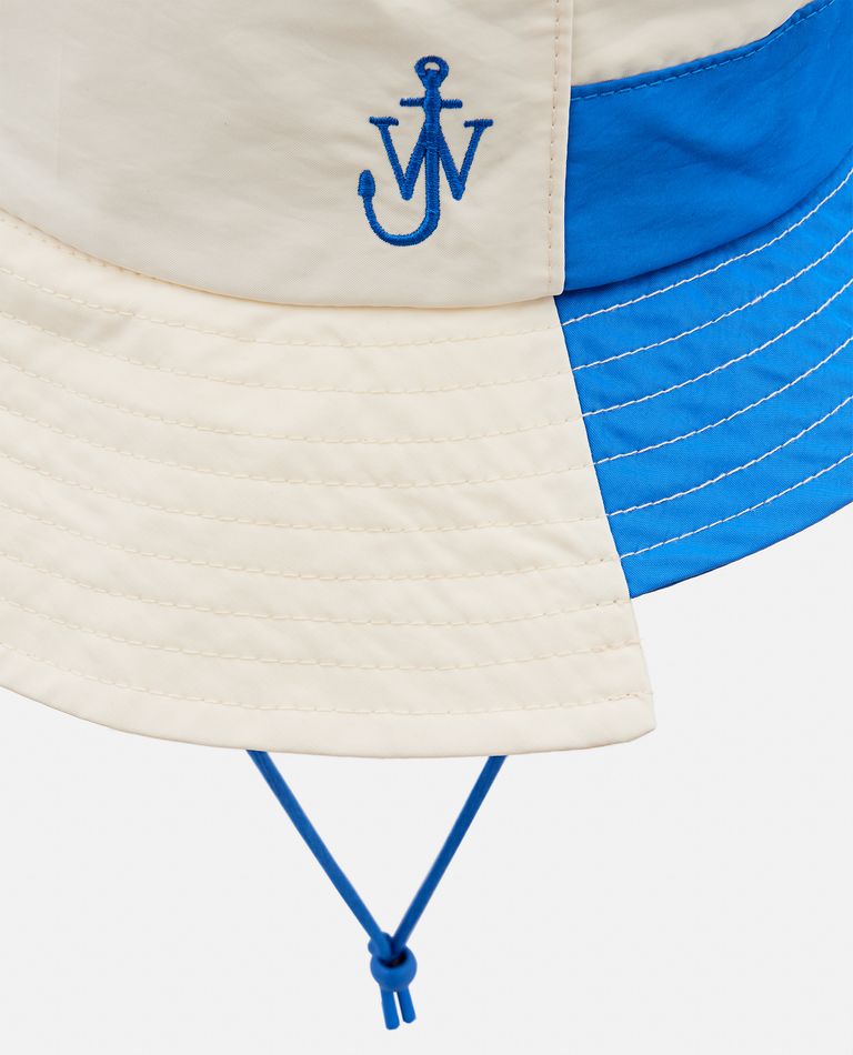 JW Anderson  ,  Asymmetric Bucket Hat  ,  White M-L