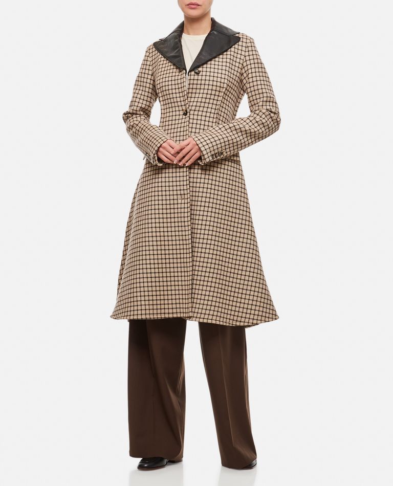 A LINE SINGLE-BREASTED WOOL COAT for Women - JW Anderson