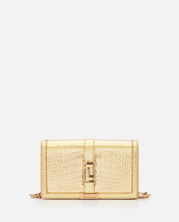 Versace - CROCO LAMINATED LEATHER WALLET_1