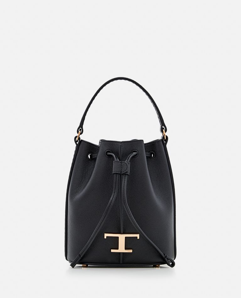 Tod's  ,  Micro Leather Bucket Bag  ,  Black TU