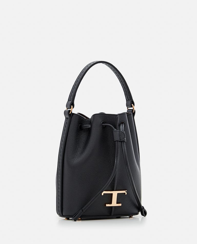Tod's  ,  Micro Leather Bucket Bag  ,  Black TU