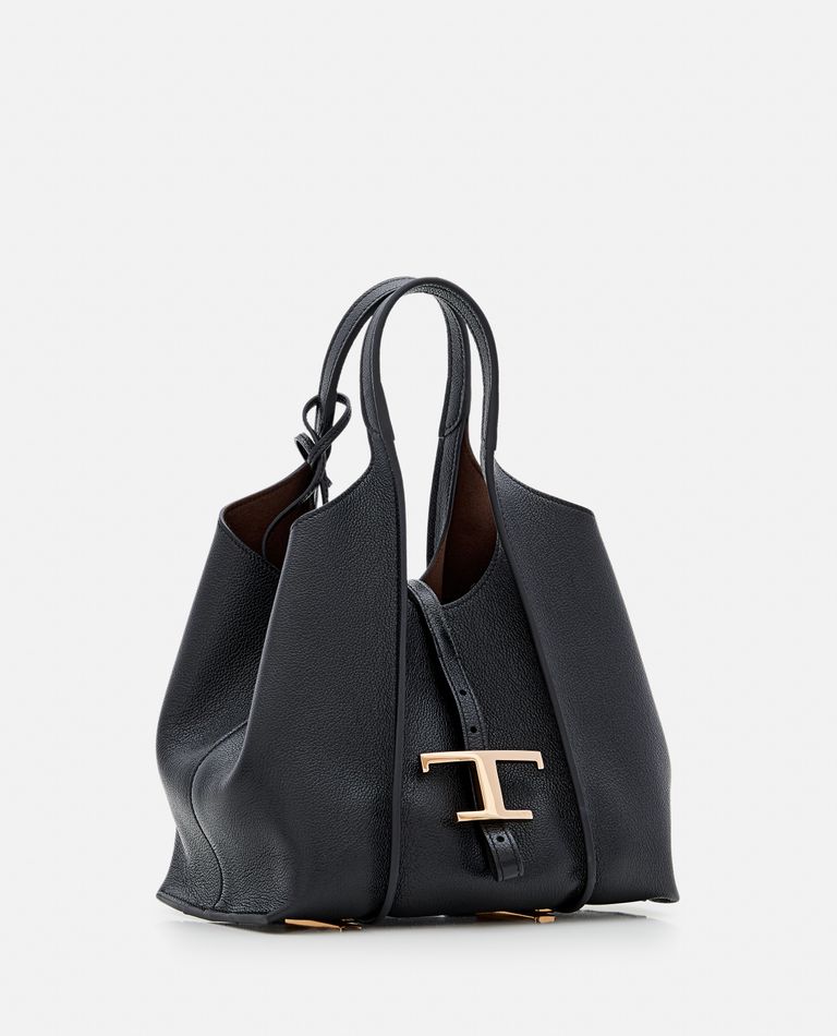 Tod's Shopping Bag T Timeless Mini In Black