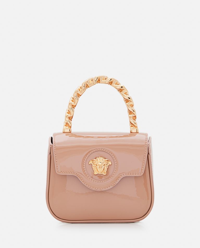 LA MEDUSA PATENT LEATHER MINI BAG