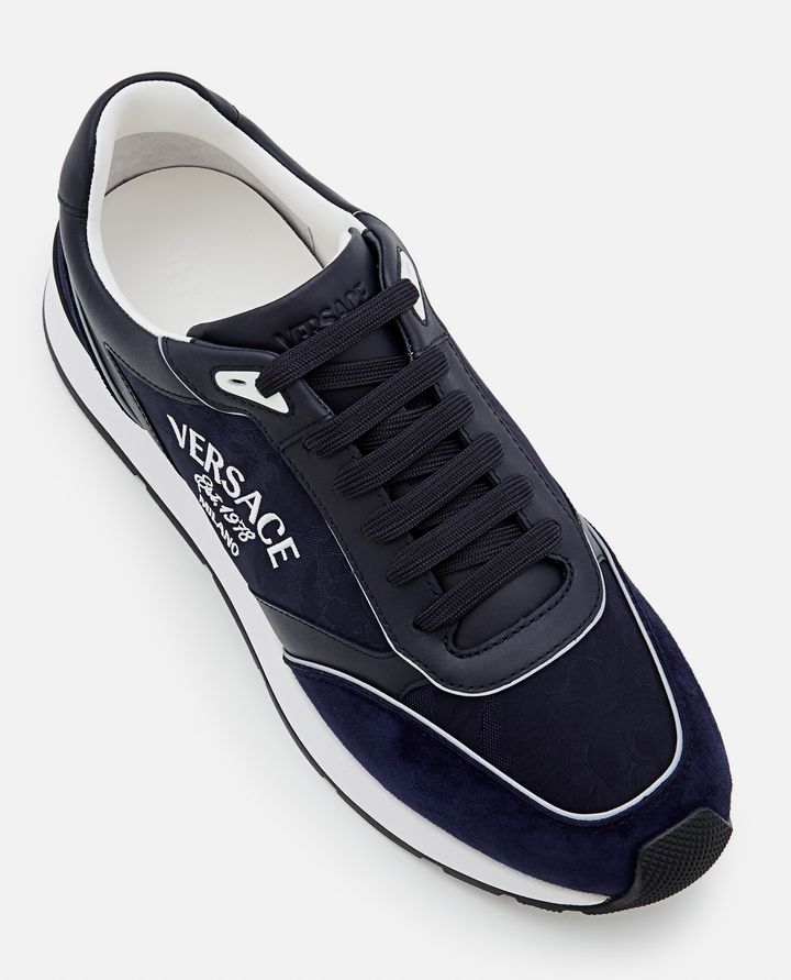 Versace - CALF LEATHER SNEAKERS_4