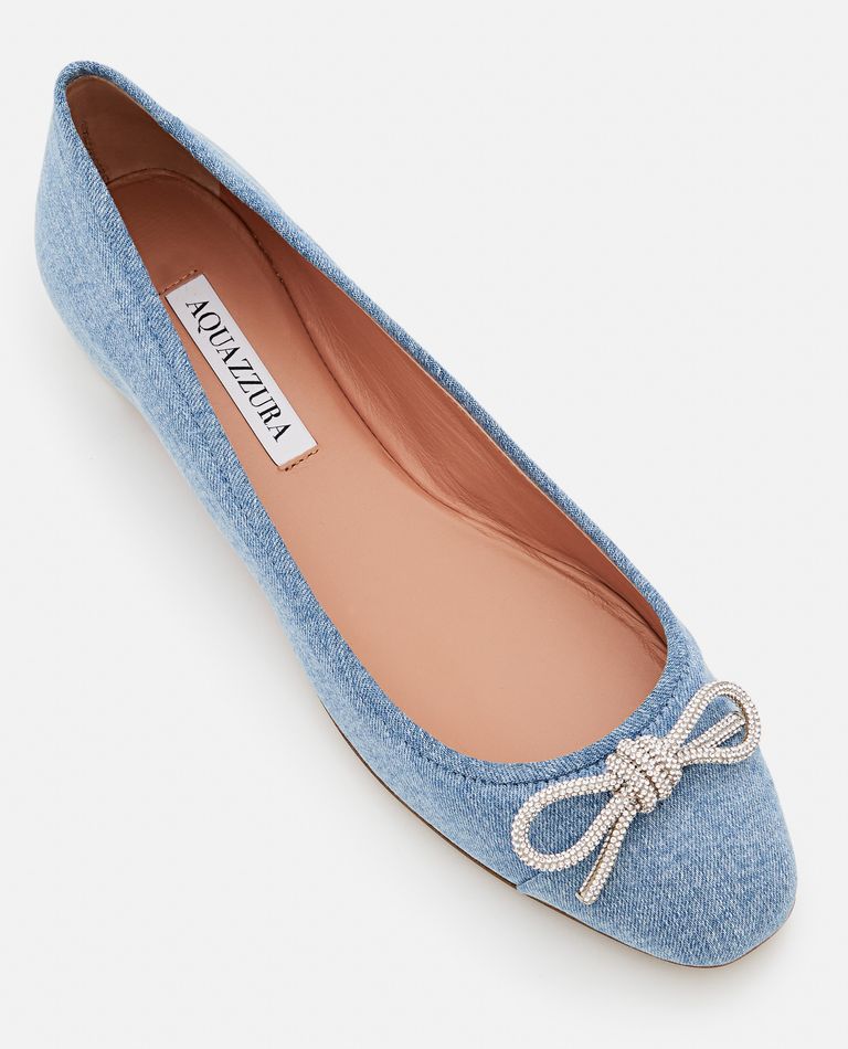 Denim Ballet Flats Are The Cool Girl Way To Incorporate The Jean Trend Into  Your Outfit