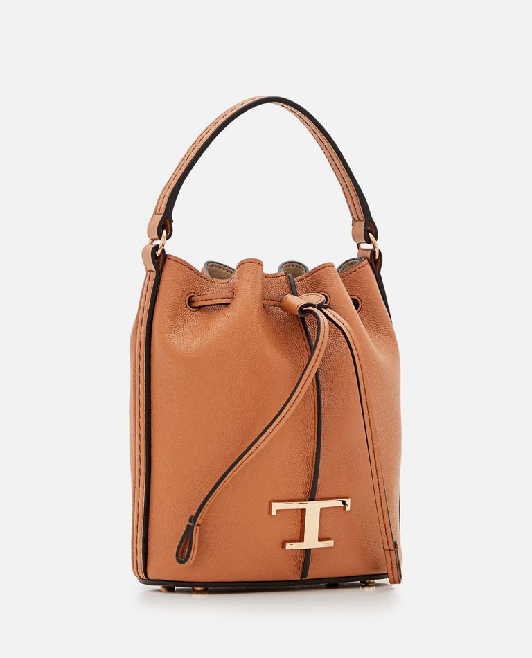 Tod's  ,  Micro Leather Bucket Bag  ,  Brown TU