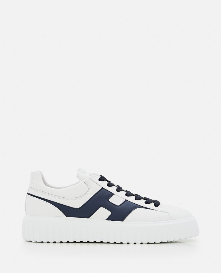 Hogan  ,  H-stripes Laced Sneakers  ,  White 9,5