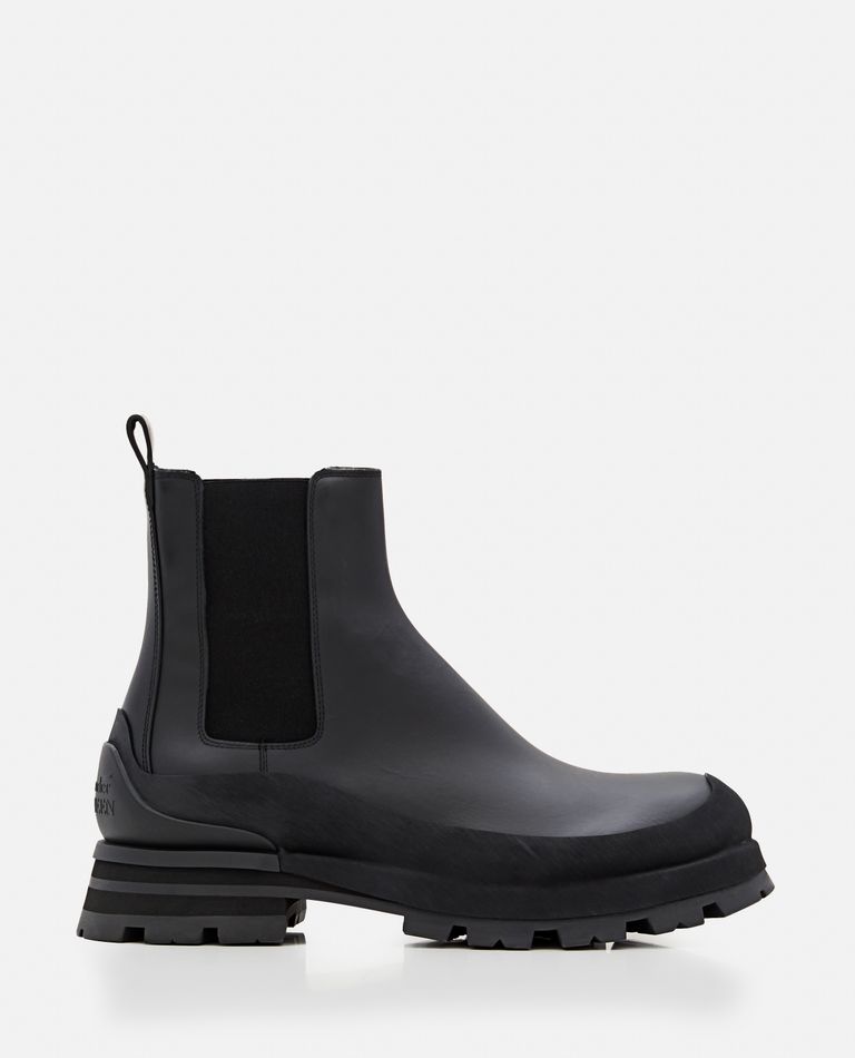 Alexander McQueen  ,  Leather Boots   ,  Black 40
