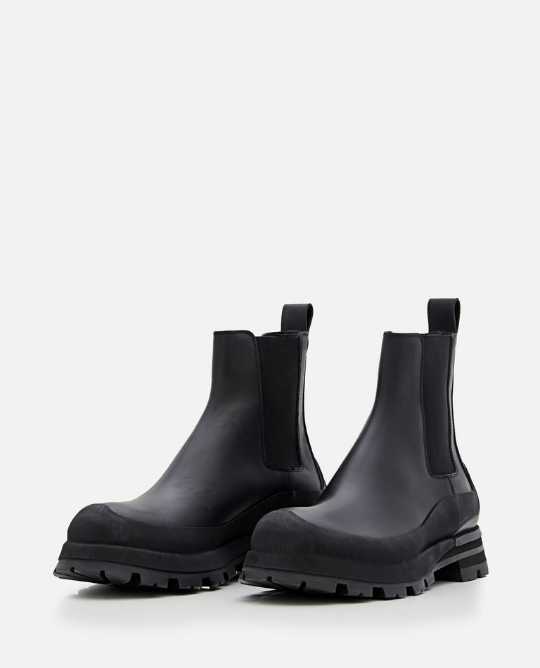 Alexander McQueen  ,  Leather Boots   ,  Black 43